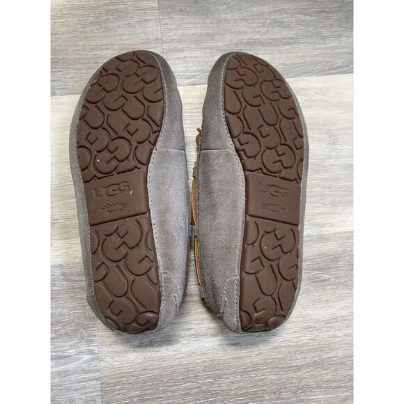 UGG DAKOTA PEWTER SUEDE SHEEPSKIN ANKLE SLIPPERS SIZE US 9/UK 7.5/EU 40 - Picture 4 of 7